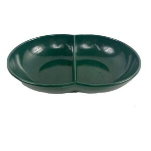 Vintage Green Melmac Color Flyte by‎ Branchell Divided Double Bubble Bowl